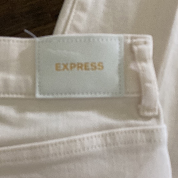 Express skinny high rise off white jeans size 12 - Picture 5 of 5